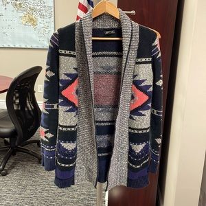 Lucky Brand Aztec Cardigan Sweater - Women’s Small